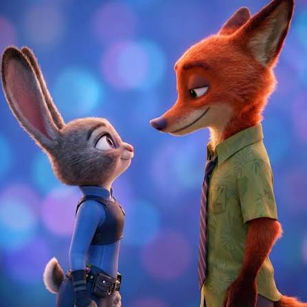 Judy 和 Nick 对视